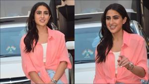 Sara Ali Khan adds the oomph factor to everyday fashion in denim shorts-oversized shirt(Instagram/kiaraadvani_actress) Sara Ali Khan adds the oomph factor to everyday fashion in denim shorts-oversized shirt(Instagram/kiaraadvani_actress)