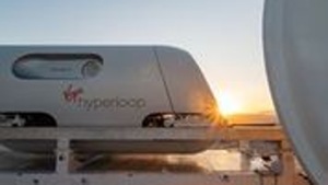 Virgin Hyperloop CTO Josh Giegel and the head of passenger experience Sara Luchian became the first two people to travel in a hyperloop.(Sarah Lawson | Virgin Hyperloop official website) Virgin Hyperloop CTO Josh Giegel and the head of passenger experience Sara Luchian became the first two people to travel in a hyperloop.(Sarah Lawson | Virgin Hyperloop official website)