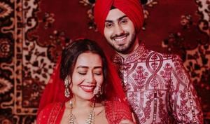 Neha Kakkar and Rohanpreet Singh got married on October 24 after a whirlwind romance. Neha Kakkar and Rohanpreet Singh got married on October 24 after a whirlwind romance.