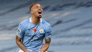 Manchester City's Gabriel Jesus.(Pool via REUTERS) Manchester City's Gabriel Jesus.(Pool via REUTERS)