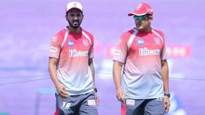 Kings XI Punjab captain KL Rahull and coach Anil Kumble(Twitter) Kings XI Punjab captain KL Rahull and coach Anil Kumble(Twitter)
