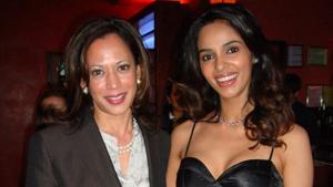 Mallika Sherawat with Kamala Harris. Mallika Sherawat with Kamala Harris.