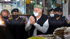 J&K National Conference President Farooq Abdullah.(PTI) J&K National Conference President Farooq Abdullah.(PTI)
