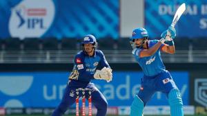 Dubai: Delhi Capitals batsman Shreyas Iyer plays a shot during the Indian Premier League.(PTI) Dubai: Delhi Capitals batsman Shreyas Iyer plays a shot during the Indian Premier League.(PTI)