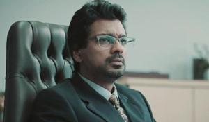Nikhil Dwivedi as Tyagi in Scam 1992. Nikhil Dwivedi as Tyagi in Scam 1992.