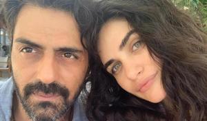 Arjun Rampal with his girlfriend Gabriella Demetriades. Arjun Rampal with his girlfriend Gabriella Demetriades.