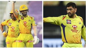 Ruturaj Gaikwad and MS Dhoni.(PTI) Ruturaj Gaikwad and MS Dhoni.(PTI)