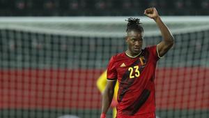 Belgium's Michy Batshuayi jubilates after scoring his sides second goal during an international friendly soccer match between Belgium and Switzerland at the King Power stadium in Leuven.(AP) Belgium's Michy Batshuayi jubilates after scoring his sides second goal during an international friendly soccer match between Belgium and Switzerland at the King Power stadium in Leuven.(AP)