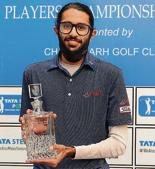 Karandeep Kochhar with his trophy at the Chandigarh Golf Club on Thursday.(Keshav Singh/HT) Karandeep Kochhar with his trophy at the Chandigarh Golf Club on Thursday.(Keshav Singh/HT)
