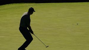 Tiger Woods watches his missed putt on the 11th hole during the first round of the Masters golf tournament Thursday, Nov. 12, 2020, in Augusta, Ga. (AP Photo/Charlie Riedel)(AP) Tiger Woods watches his missed putt on the 11th hole during the first round of the Masters golf tournament Thursday, Nov. 12, 2020, in Augusta, Ga. (AP Photo/Charlie Riedel)(AP)