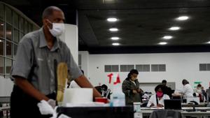 The vote counting process has always been slow in Alaska as officials count absentee ballots that arrive within 10 days of election day as long as they’re postmarked by then.(Reuters) The vote counting process has always been slow in Alaska as officials count absentee ballots that arrive within 10 days of election day as long as they’re postmarked by then.(Reuters)