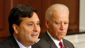 A file photo of Joe Biden and Ron Klain.(Reuters) A file photo of Joe Biden and Ron Klain.(Reuters)