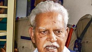 Telugu poet and activist P Varavara Rao(PTI Photo) Telugu poet and activist P Varavara Rao(PTI Photo)