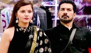 Rubina Dilaik and Abhinav Shukla in Bigg Boss 14. Rubina Dilaik and Abhinav Shukla in Bigg Boss 14.