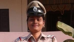 Sandhyarani Jena, the inspector at Patana police station in Odisha’s Keonjhar district(Twitter/@DGPOdisha) Sandhyarani Jena, the inspector at Patana police station in Odisha’s Keonjhar district(Twitter/@DGPOdisha)