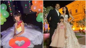 (Left) Aaradhya Bachchan on her birthday last year, (right) with her parents on a holiday. (Left) Aaradhya Bachchan on her birthday last year, (right) with her parents on a holiday.