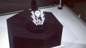 The Elvis Presley ring is described as the first in a series of rings with the TCB (Taking Care of Business) letters and lightning bolt motif that the singer adopted as his mantra in 1969.(Instagram) The Elvis Presley ring is described as the first in a series of rings with the TCB (Taking Care of Business) letters and lightning bolt motif that the singer adopted as his mantra in 1969.(Instagram)