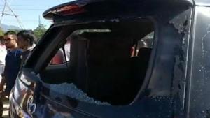 The BJP leader, who was on a three-day visit to north Bengal, accused the ruling Trinamool Congress of orchestrating the attack.(Twitter) The BJP leader, who was on a three-day visit to north Bengal, accused the ruling Trinamool Congress of orchestrating the attack.(Twitter)