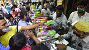 The National Green Tribunal (NGT) earlier on Monday imposed a total ban on sale or use of all kinds of firecrackers from November 9 midnight to November 30.(Anshuman Poyrekar/HT Photo) The National Green Tribunal (NGT) earlier on Monday imposed a total ban on sale or use of all kinds of firecrackers from November 9 midnight to November 30.(Anshuman Poyrekar/HT Photo)