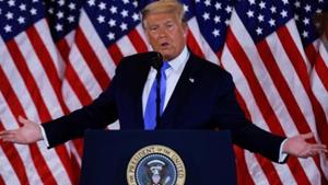 President Donald Trump has refused to concede defeat in US elections.(REUTERS) President Donald Trump has refused to concede defeat in US elections.(REUTERS)