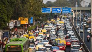 Traffic snarl at ITO in New Delhi.(Amal KS/ Hindustan Times)