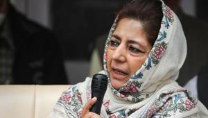 Mufti also said that militancy is on the rise in Kashmir, adding that a dialogue was required with Pakistan and stakeholders in the Kashmir valley to restore peace.(PTI Photo) Mufti also said that militancy is on the rise in Kashmir, adding that a dialogue was required with Pakistan and stakeholders in the Kashmir valley to restore peace.(PTI Photo)