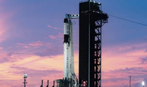 SpaceX’s first regular ferry flight to the orbiting lab is set to leave Florida’s Kennedy Space Center at 7:27 p.m. on Sunday(SpaceX on Twitter) SpaceX’s first regular ferry flight to the orbiting lab is set to leave Florida’s Kennedy Space Center at 7:27 p.m. on Sunday(SpaceX on Twitter)