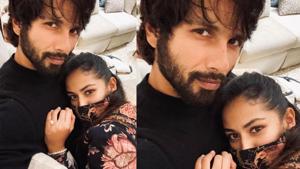 Shahid Kapoor with wife Mira. Shahid Kapoor with wife Mira.