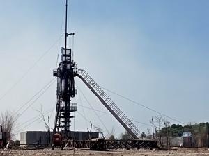 Scene at the Baghjan gas well site on Sunday after the fire was doused.(OIL) Scene at the Baghjan gas well site on Sunday after the fire was doused.(OIL)