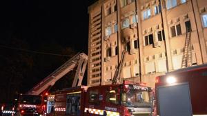 Ten people died on Saturday in a fire at a Romanian hospital treating coronavirus patients.(REUTERS) Ten people died on Saturday in a fire at a Romanian hospital treating coronavirus patients.(REUTERS)