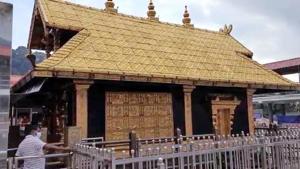 The Lord Ayyappa temple at Sabarimala in Kerala opened for the two-month-long annual pilgrimage season on Sunday evening.(ANI photo) The Lord Ayyappa temple at Sabarimala in Kerala opened for the two-month-long annual pilgrimage season on Sunday evening.(ANI photo)
