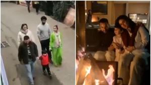 Kareena Kapoor, Saif Ali Khan with their son Taimur, Malaika Arora and Arjun Kapoor were seen in Dharamshala. Kareena Kapoor, Saif Ali Khan with their son Taimur, Malaika Arora and Arjun Kapoor were seen in Dharamshala.