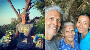 Milind Soman’s plogging trek to Shiva temple with family is our new travel goal(Instagram/milindrunning) Milind Soman’s plogging trek to Shiva temple with family is our new travel goal(Instagram/milindrunning)