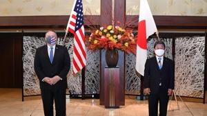 Japan will have to take more of a share of the Japan-US security alliance, Motegi said.(Twitter / @MofaJapan_en) Japan will have to take more of a share of the Japan-US security alliance, Motegi said.(Twitter / @MofaJapan_en)