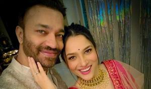 Ankita Lokhande celebrated Diwali with her boyfriend Vicky Jain. Ankita Lokhande celebrated Diwali with her boyfriend Vicky Jain.