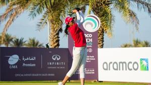 Indian golfer Aditi Ashok at Saudi Ladies International tournament(Twitter) Indian golfer Aditi Ashok at Saudi Ladies International tournament(Twitter)