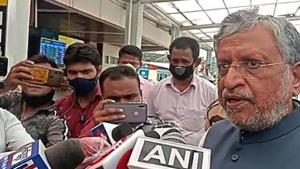 Sushil Kumar Modi was quiet during the swearing-in ceremony of Nitish Kumar led new NDA government in Bihar,(ANI Photo) Sushil Kumar Modi was quiet during the swearing-in ceremony of Nitish Kumar led new NDA government in Bihar,(ANI Photo)
