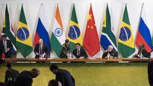 China's President Xi Jinping, left, Russia's President Vladimir Putin, second from left, Brazil's President Jair Bolsonaro, center, India's Prime Minister Narendra Modi, second from right, and South Africa's President Cyril Ramaphosa at BRICS meet in 2019.(AP file photo) China's President Xi Jinping, left, Russia's President Vladimir Putin, second from left, Brazil's President Jair Bolsonaro, center, India's Prime Minister Narendra Modi, second from right, and South Africa's President Cyril Ramaphosa at BRICS meet in 2019.(AP file photo)