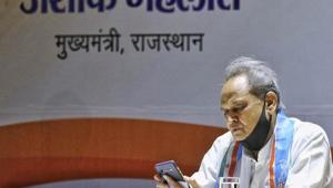 Rajasthan Chief Minister Ashok Ghelot said Sibal’s call for introspection comment in media was unnecessary,(PTI) Rajasthan Chief Minister Ashok Ghelot said Sibal’s call for introspection comment in media was unnecessary,(PTI)