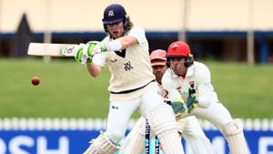 Photo of Will Pucovski batting in Sheffield Shield(Twitter) Photo of Will Pucovski batting in Sheffield Shield(Twitter)
