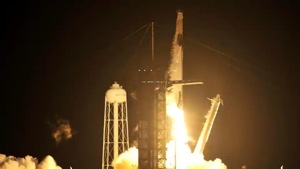SpaceX launched four astronauts to the International Space Station on Sunday on the first full-fledged taxi flight for NASA by a private company. It kicks off what NASA hopes will be a long series of crew rotations between the US and the space station, after years of delay.(Reuters) SpaceX launched four astronauts to the International Space Station on Sunday on the first full-fledged taxi flight for NASA by a private company. It kicks off what NASA hopes will be a long series of crew rotations between the US and the space station, after years of delay.(Reuters)