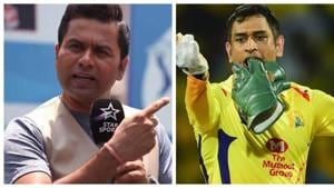 Aakash Chopra and MS Dhoni.(BCCI/ PTI) Aakash Chopra and MS Dhoni.(BCCI/ PTI)