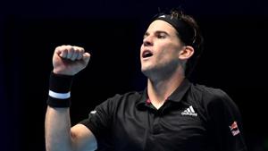 Tennis - ATP Finals - The O2, London, Britain - November 17, 2020 Austria's Dominic Thiem celebrates winning his group stage match against Spain's Rafael Nadal Action Images via Reuters/Toby Melville(Action Images via Reuters) Tennis - ATP Finals - The O2, London, Britain - November 17, 2020 Austria's Dominic Thiem celebrates winning his group stage match against Spain's Rafael Nadal Action Images via Reuters/Toby Melville(Action Images via Reuters)