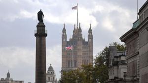 A Union flag flies atop the Victoria Tower at Britain's Houses of Parliament, incorporating the House of Lords and the House of Commons, in London on October 20.(AFP/ File) A Union flag flies atop the Victoria Tower at Britain's Houses of Parliament, incorporating the House of Lords and the House of Commons, in London on October 20.(AFP/ File)