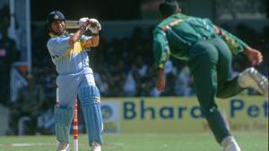 Sachin Tendulkar at the Cricket World Cup 1996.(Patrick Eagar via Getty Images) Sachin Tendulkar at the Cricket World Cup 1996.(Patrick Eagar via Getty Images)