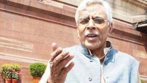 Senior JD (U) leader Shivanand Tiwari said other BJP leaders could not rise in Bihar due to Sushil Kumar Modi .(HT Photo) Senior JD (U) leader Shivanand Tiwari said other BJP leaders could not rise in Bihar due to Sushil Kumar Modi .(HT Photo)
