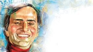Continuing his association with NASA, Carl Sagan assembled the first two physical messages sent into space by NASA.(Illustration: Mohit Suneja) Continuing his association with NASA, Carl Sagan assembled the first two physical messages sent into space by NASA.(Illustration: Mohit Suneja)