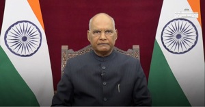 President Ram Nath Kovind on Wednesday addressed the 4th annual convocation of Jawaharlal Nehru University (JNU) through a video message(@rashtrapatibhvn) President Ram Nath Kovind on Wednesday addressed the 4th annual convocation of Jawaharlal Nehru University (JNU) through a video message(@rashtrapatibhvn)