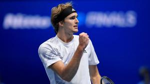 Tennis - ATP Finals - The O2, London, Britain - November 18, 2020 Germany's Alexander Zverev reacts during his group stage match against Argentina's Diego Schwartzman REUTERS/Toby Melville(REUTERS) Tennis - ATP Finals - The O2, London, Britain - November 18, 2020 Germany's Alexander Zverev reacts during his group stage match against Argentina's Diego Schwartzman REUTERS/Toby Melville(REUTERS)