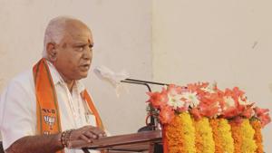 Karnataka Chief minister B S Yediyurappa said Maratha Development Authority has been set up for the development of the Marathis living in Karnataka.(PTI) Karnataka Chief minister B S Yediyurappa said Maratha Development Authority has been set up for the development of the Marathis living in Karnataka.(PTI)